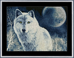 Вышивка ДЖ-029 Белый волк