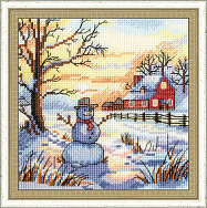 Вышивка М-026 Снеговик