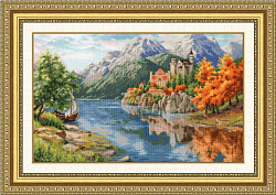 Вышивка ЛП-061 Замок у реки