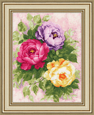 Вышивка ЛЦ-063 Шелковые пионы Вышивка ЛЦ-063 Шелковые пионы
