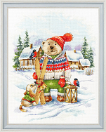 Вышивка ВК-087 Веселый лыжник