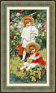 Вышивка МК-038 Портрет детей художника. 1882