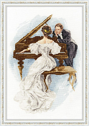 Вышивка ЧМ-051 Дама в белом Вышивка ЧМ-051 Дама в белом