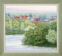 Вышивка ВМ-046 Черёмуха у реки Вышивка ВМ-046 Черёмуха у реки