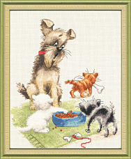 Вышивка ВК-036 Неожиданный визит Вышивка ВК-036 Неожиданный визит