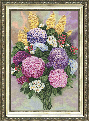 Вышивка ЛЦ-030 Букет гортензий Вышивка ЛЦ-030 Букет гортензий